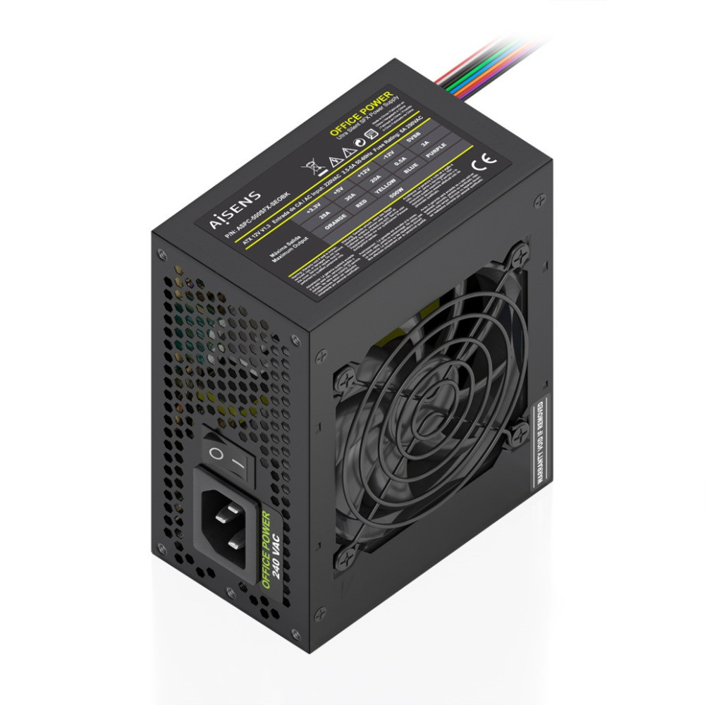 FUENTE ALIMENTACION SFX 500W OEM NEGRA AISENS ASPC-500SFX-SEOBK