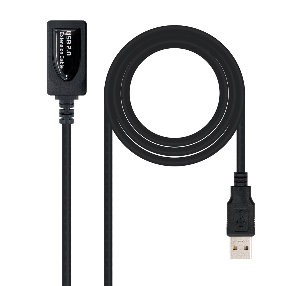 CABLE USB 2.0 PROLONGADOR AMPLIFICADOR TIPO AM-AH 5.0 M NANOCABLE 10.01.0211