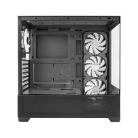 CAJA ATX COOLBOX GAMING GA250 VISION BLACK SIN FUENTE CRISTAL TEMPLADO ARGB