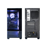 CAJA ATX COOLBOX GAMING GA250 VISION BLACK SIN FUENTE CRISTAL TEMPLADO ARGB