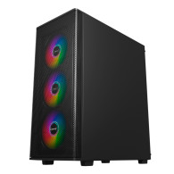 CAJA ATX UNYKA GAMING MIR 100 BLACK VENTANA ARGB(SIN FUENTE)511303