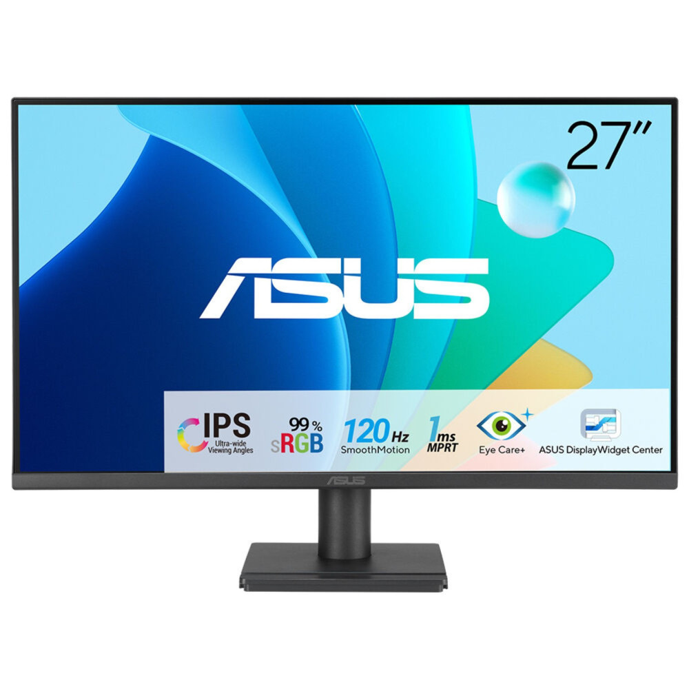 MONITOR 27 ASUS GAMING VA279HG IPS FHD 120HZ 1MS HDMI VGA NEGRO