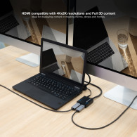 HDMI DUPLICADOR V1.3 1X2 ALIM. Y PIGTAIL 50 CM NANOCABLE 10.25.3502