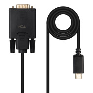 CABLE CONVERSOR USB-C A VGA USB-C M-VGA M 1.8 M 10.15.5202 NANOCABLE