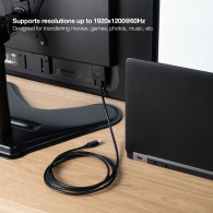 CABLE CONVERSOR USB-C A VGA USB-C M-VGA M 1.8 M 10.15.5202 NANOCABLE