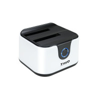 DOCK TOOQ 2xSATA 2.5p 3.5p USB 3.0 CLONE OTB BLANCO-NEGRO TOOQ TQDS-802BW