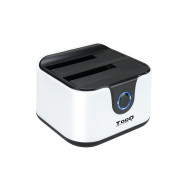 DOCK TOOQ 2xSATA 2.5p 3.5p USB 3.0 CLONE OTB BLANCO-NEGRO TOOQ TQDS-802BW