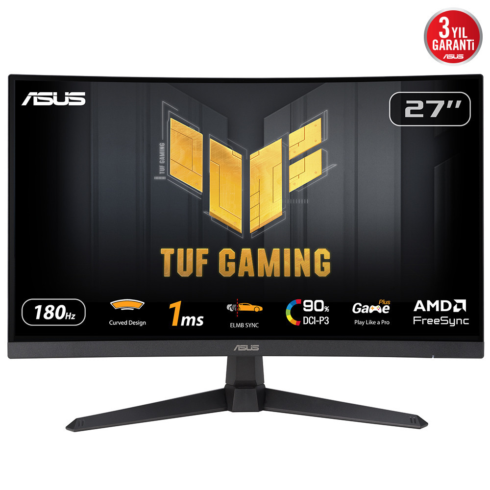 MONITOR 27 ASUS VG27VQ3B GAMING CURVO 1920*1080 180HZ HDMI MM NEGRO