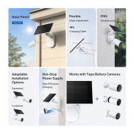 SISTEMA SOLAR TP-LINK A201 COMPATIBLE CON CAMARAS TAPO IP65