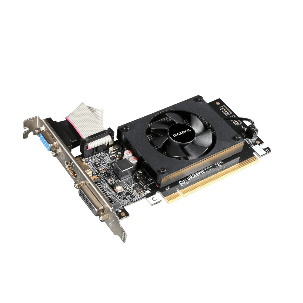 VGA PCI-EX NVIDIA GIGABYTE GT710 2GB DDR3 HDMI DVI-D VGA 1VENT