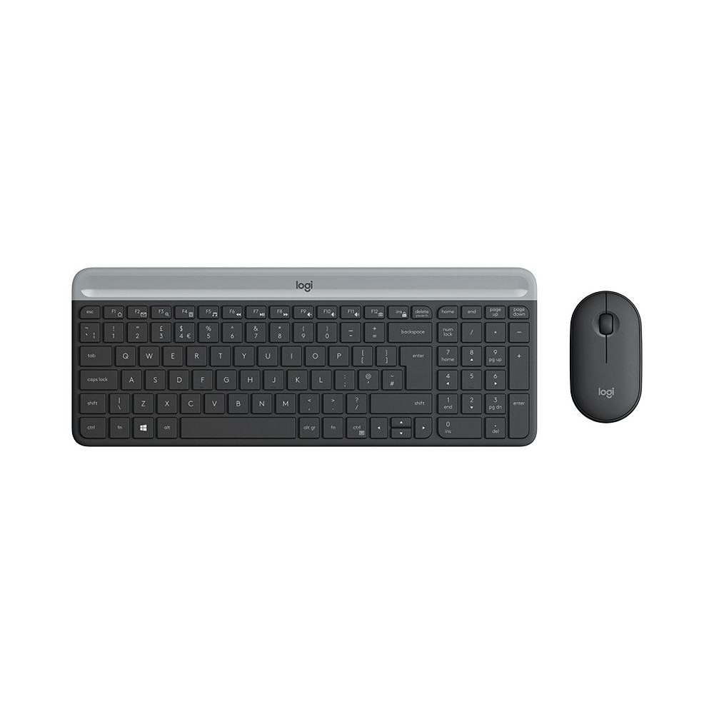 TECLADO LOGITECH INALAMBRICO KIT T+R MK470 SLIM COMBO USB INAL NEGRO 920-009198