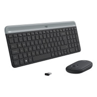 TECLADO LOGITECH INALAMBRICO KIT T+R MK470 SLIM COMBO USB INAL NEGRO 920-009198