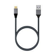 CABLE USB 3.1 GEN2 ALUMINIO 10GBPS 3A TIPO USB-CM-AM GRIS 1.0M AISENS A107-0631