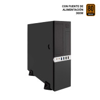 CAJA MICRO-ATX SEMITORRE SOBREMESA SLIM COOLBOX T450S (Fuente 300TBZ) USB3.0