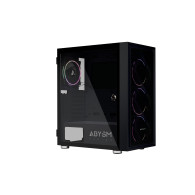 CAJA ATX ABYSM GAMING DANUBE KAMP BLACK - TEMPERED GLASS- AB812107