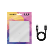 CABLE USB 4 GEN3x2 NANOCABLE 5A USB-CM-USB-CM 240W 40GBPS 1M 10.01.5001