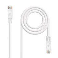 CABLE RED LATIGUILLO RJ45 LSZH CAT.6A UTP AWG24 BLANCO 2M NANOCABLE 10.20.1802-W