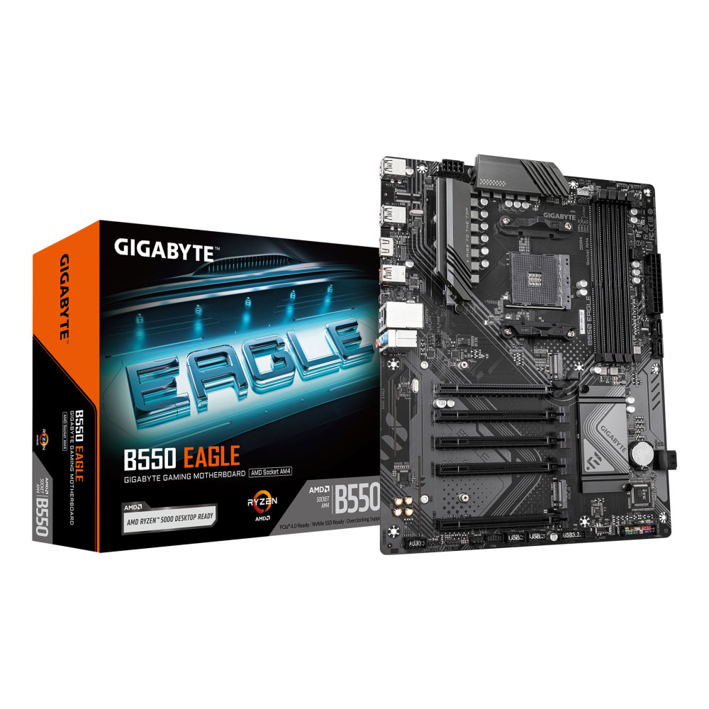 PB AMD SAM4 GIGABYTE B550 EAGLE 4DDR4 PCIE3.0 2M2 4SATA3 HDMI ATX