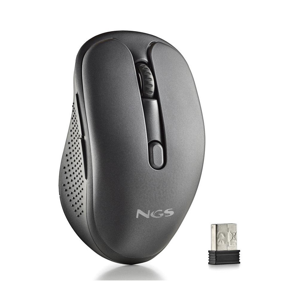 RATON NGS INALAMBRICO EVOSPOOK BLACK RECARGABLE MULTIMODO NEGRO USB-A
