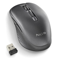 RATON NGS INALAMBRICO EVOSPOOK BLACK RECARGABLE MULTIMODO NEGRO USB-A