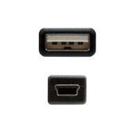 CABLE USB 2.0 TIPO AM-MINI USB 5PINM 1.0 M NANOCABLE 10.01.0401