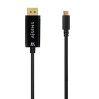 CABLE CONVERSOR USB-C A DISPLAYPORT 8K60HZ USBCM-DPM NEGRO 0.8M AISENS A109-0688