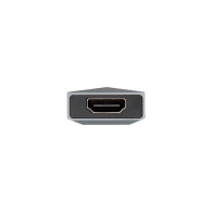 DOCK AISENS USB-C 4 EN 1 USB-C A 1xHDMI 2xUSB 1xPD GRIS 15CM ASUC-4P002-GR