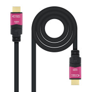 CABLE HDMI V2.0 4K 60HZ 18GBPS CON REPETIDOR AM-AM NEGRO 15M NANOCABLE 10.15.3715