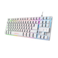 TECLADO GAMING TRUST GAMING GXT 833W THADO 24739 TKL BLANCO