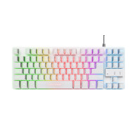 TECLADO GAMING TRUST GAMING GXT 833W THADO 24739 TKL BLANCO