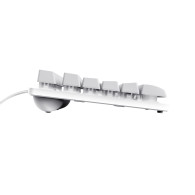 TECLADO GAMING TRUST GAMING GXT 833W THADO 24739 TKL BLANCO