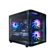 CAJA MICRO-ATX COOLBOX GAMING GM100 VISION BLACK SIN FUENTE CRISTAL.T CURVO ARGB