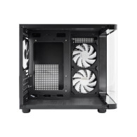 CAJA MICRO-ATX COOLBOX GAMING GM100 VISION BLACK SIN FUENTE CRISTAL.T CURVO ARGB