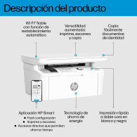 IMPRESORA HP LASERJET MONOCROMO MFP M140W WIFI 7MD72F BLANCA (W1420A)