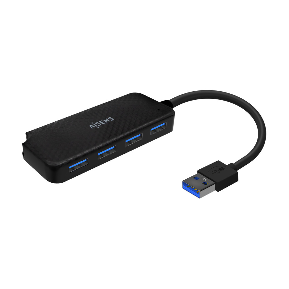 HUB USB 3.0 TIPO AM-4XTIPO AH NEGRO 15CM AISENS A106-0713