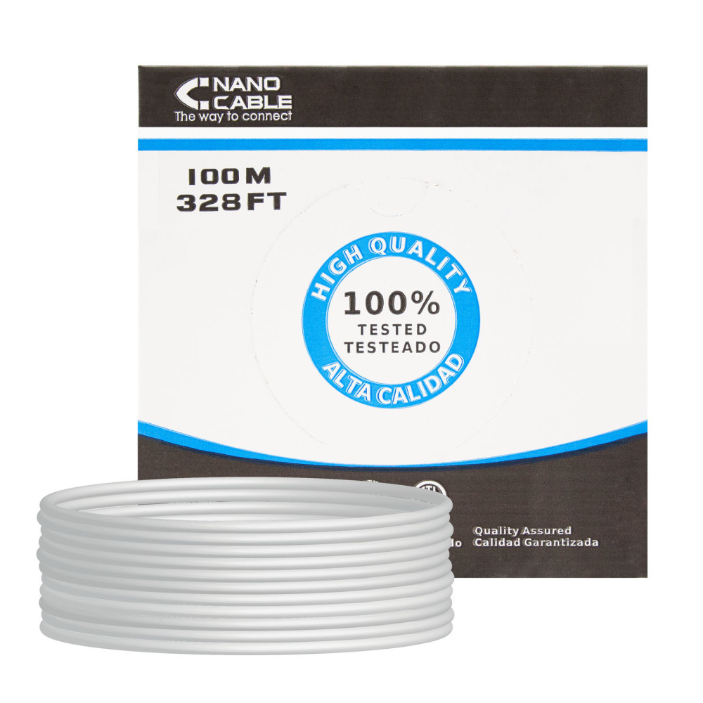 CABLE RED RJ45 CAT.5E FTP RIGIDO AWG24 100 M NANOCABLE 10.20.0702