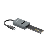 DOCK AISENS USB-C M.2 NGFF SATA NVME A USB3.1 GEN2 GRIS ASUC-M2D012-GR