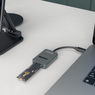 DOCK AISENS USB-C M.2 NGFF SATA NVME A USB3.1 GEN2 GRIS ASUC-M2D012-GR