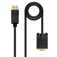 CABLE CONVERSOR DP A VGA DPM - VGAM NEGRO 5.0 M NANOCABLE 10.15.4405