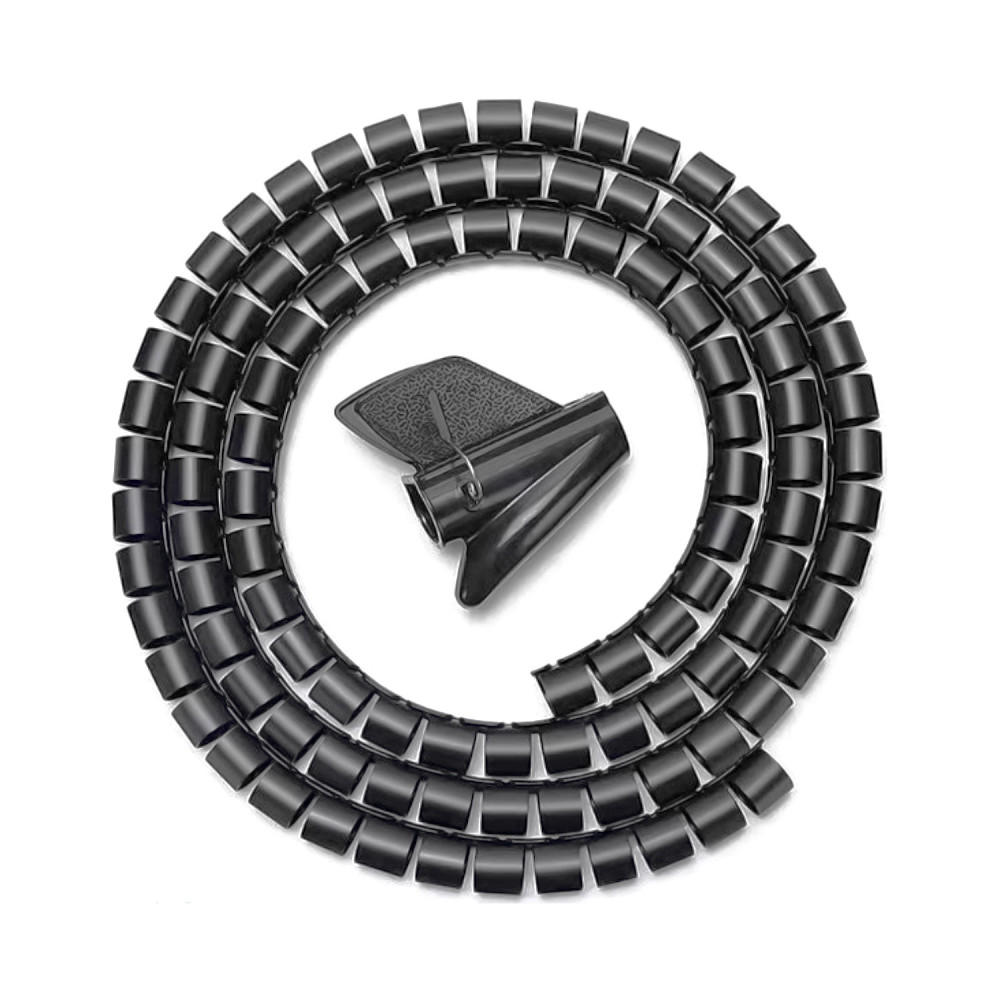 ORGANIZADOR DE CABLE EN ESPIRAL 25MM NEGRO 1.0M AISENS A151-0406