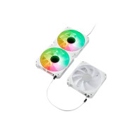 VENTILADOR CAJA ADICIONAL 12 ABYSM GAMING ARCLIGHT2.0 ARGB WHITE PACK3 AB311001W