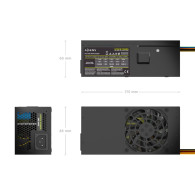 FUENTE ALIMENTACION TFX 500W OEM NEGRA AISENS ASPC-500TFX-SEOBK