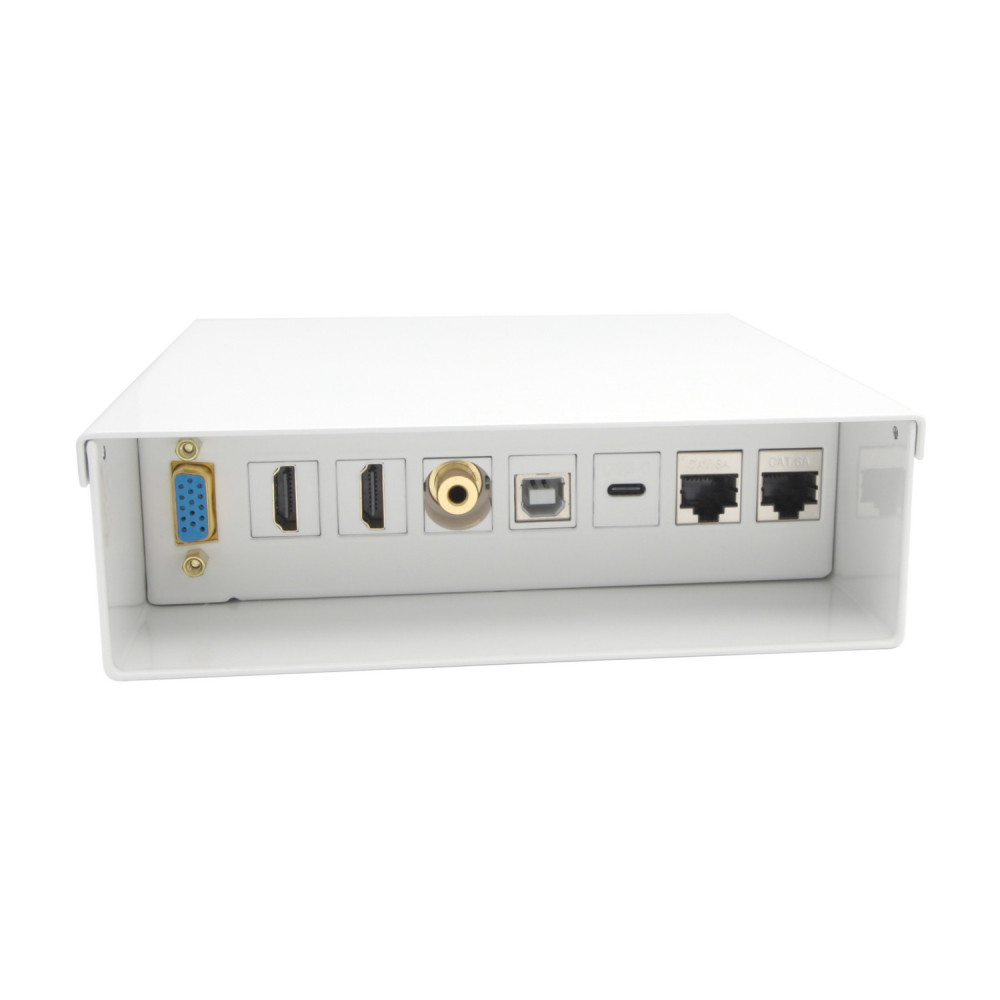CAJA CONEXIONES VGAJACK3.52xHDMI1xUSB-C1xUSB-B2xRJ45 CAT.6A STP AISENS A127-0720