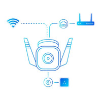 CAMARA TP-LINK WIFI TAPO TC65 IP66 VISION NOCTURNA 3MP
