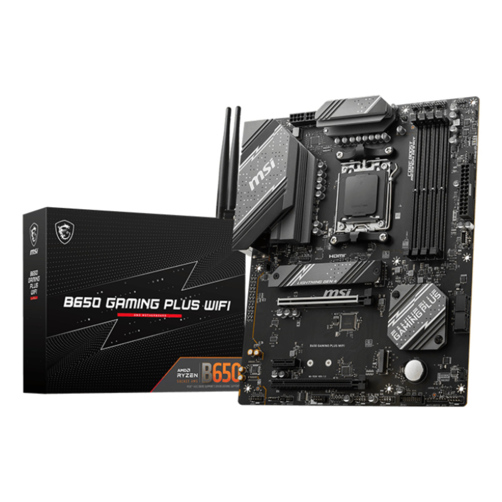 MSI PLACA BASE B650 GAMING PLUS WIFI AM5  Ryzen 9000  8000  7000  4x DDR5 1x HDM