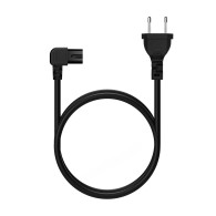 CABLE ALIMENTACION ACODADO FORMA 8 CEE7-16M-C7H NEGRO 3.0M AISENS A132-0599