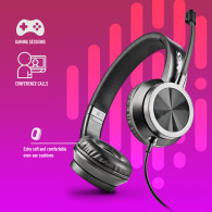 AURICULAR NGS CON MICROFONO MSX11PRO NEGRO CVOLUMEN