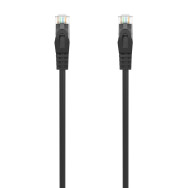 CABLE RED LATIGUI. RJ45 LSZH CAT.6A 500 MHZ UTP AWG24 NEGRO 25CM AISEN A145-0584