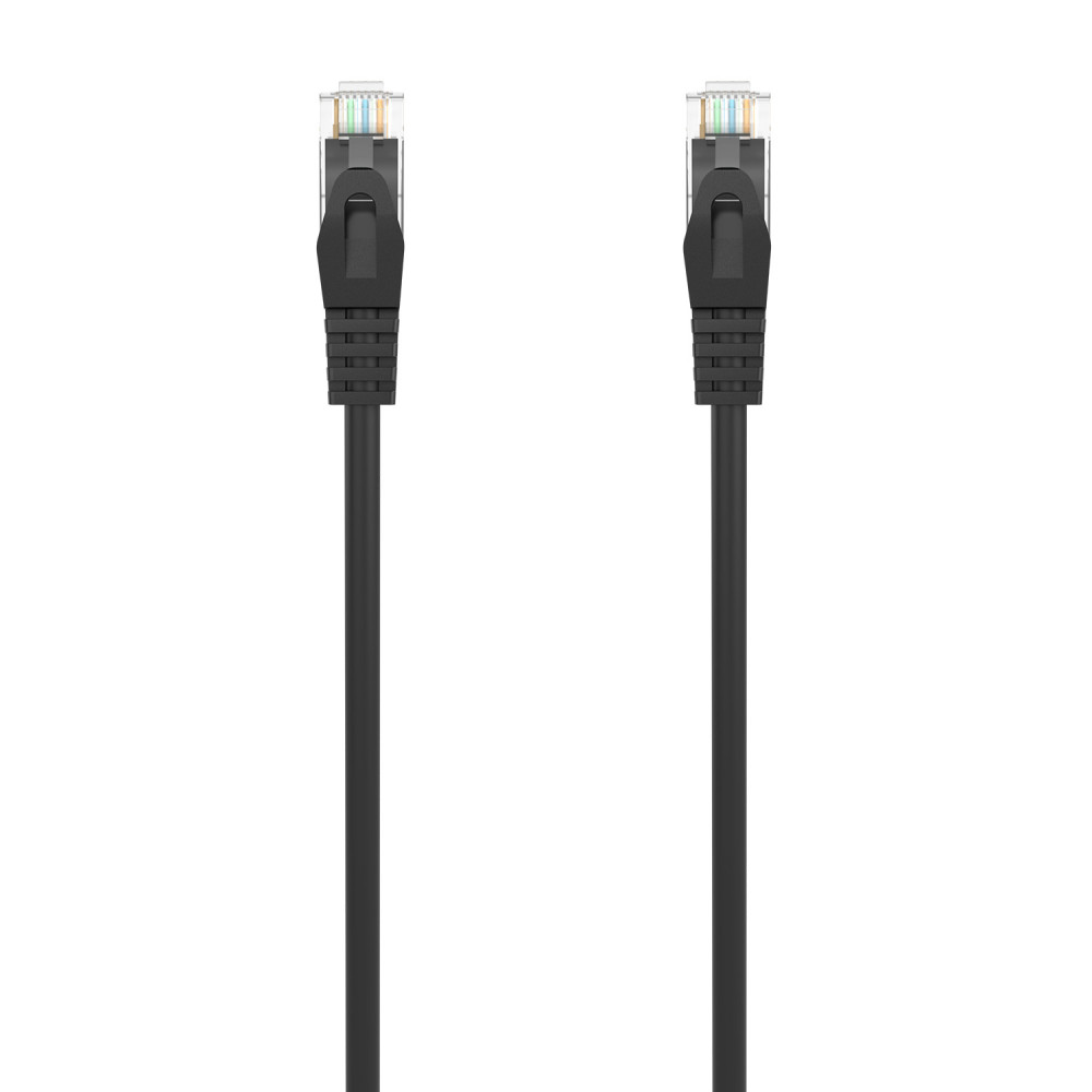 CABLE RED LATIGUI. RJ45 LSZH CAT.6A 500 MHZ UTP AWG24 NEGRO 25CM AISEN A145-0584