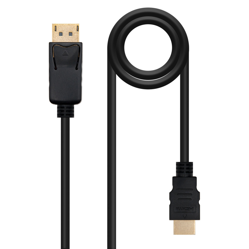 CABLE CONVERSOR DP A HDMI DPM - HDMI M NEGRO 1 M NANOCABLE 10.15.4301